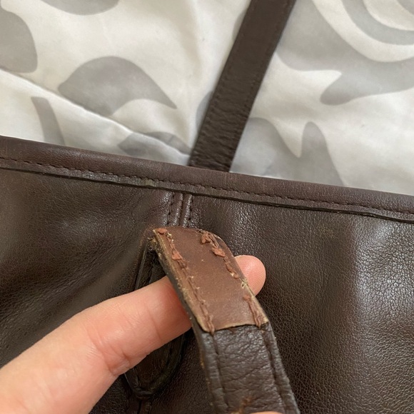 Vintage Coach Legacy Lunch Tote Shopper L8P-9077 Mahogany Leather - Picture 11 of 11